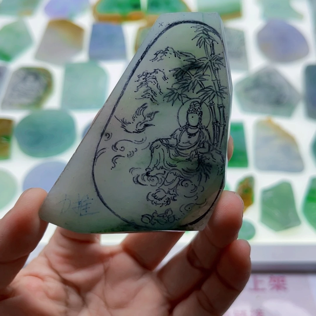 定制翡翠未镶嵌天然翡翠a货