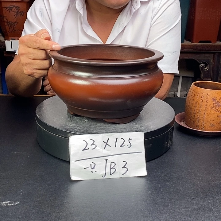 紫砂花盆货号一只JB3
