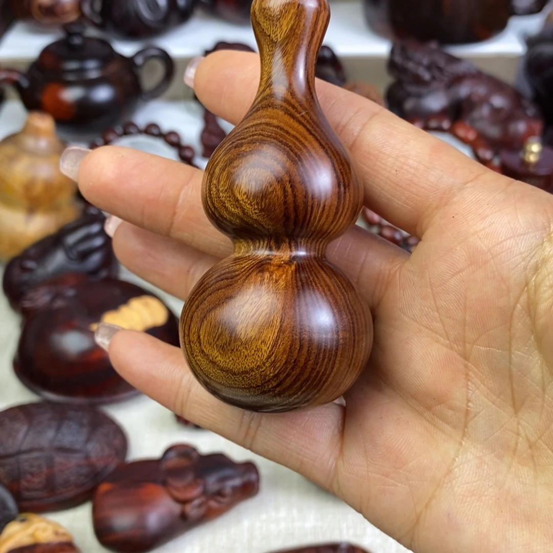 木沙漠铁葫芦手把件