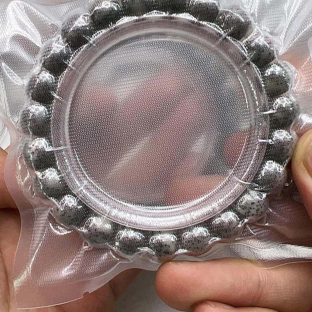 星月菩提手串85高端黑冰石玉星月菩提单圈10