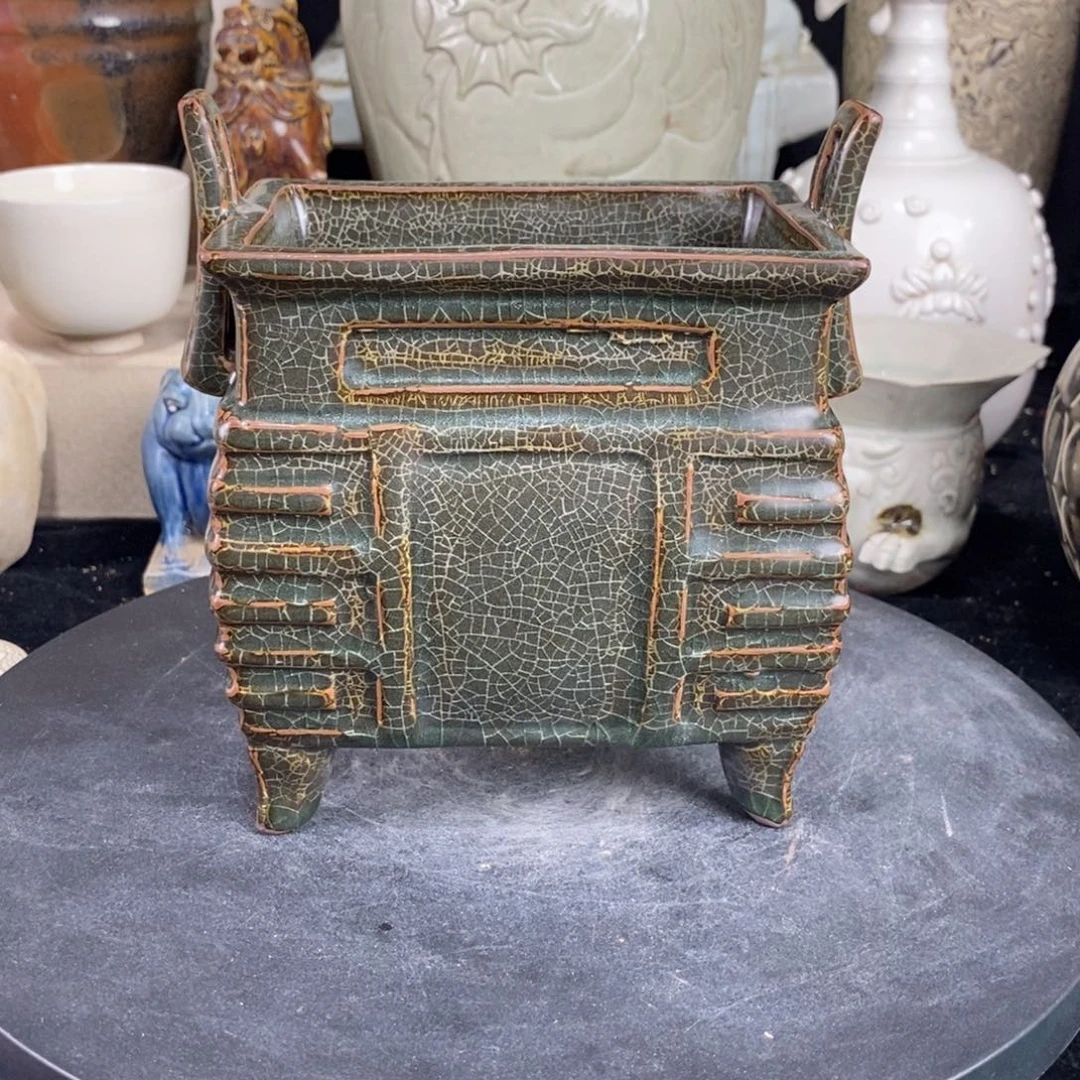 曹***鱼摆件溪口窑瓷器瓷器