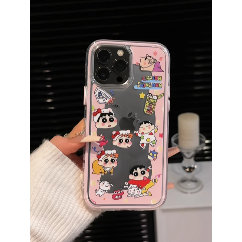 适用苹果16promax手机壳iPhone15炫彩防摔14小众kitty帽小新华为p