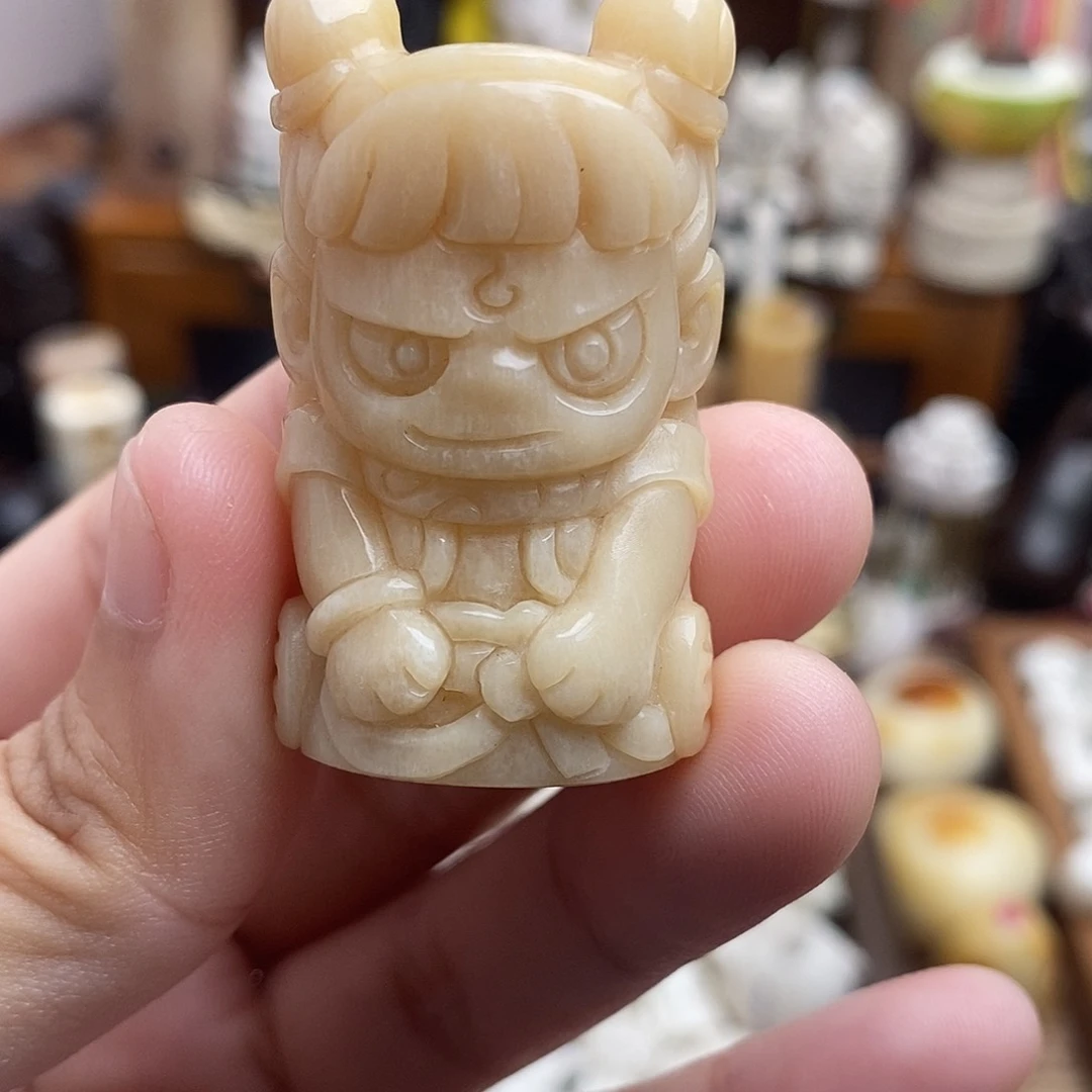 鹿骨把件c6哪吒马骨骨笛