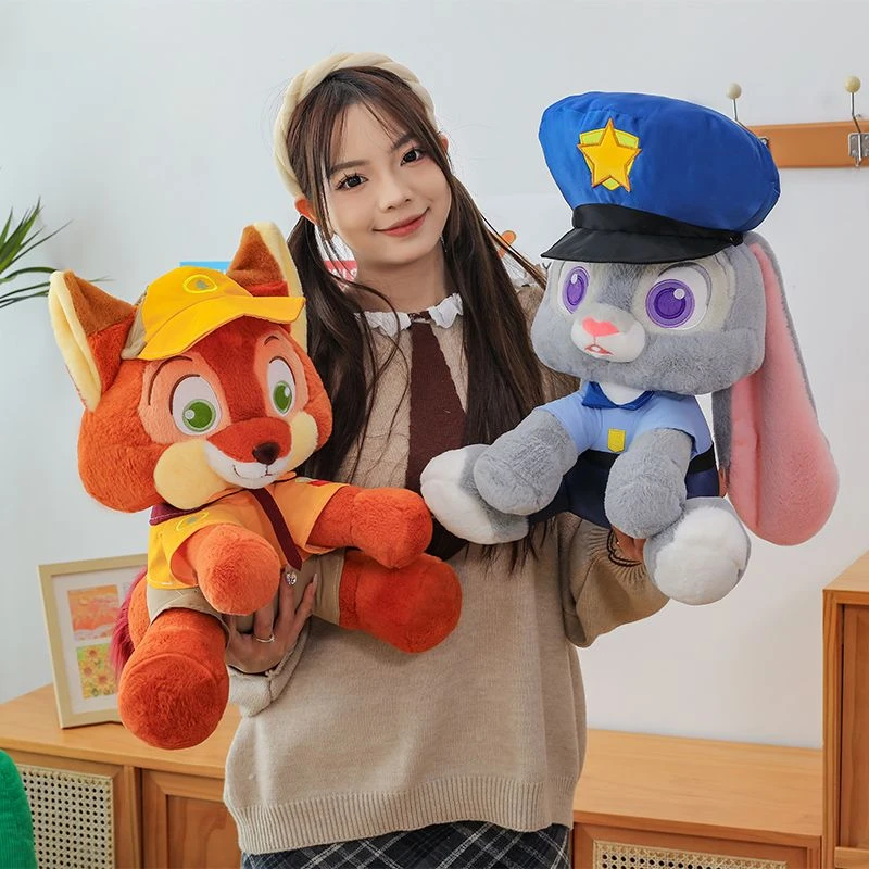 可爱生日礼物疯狂动物尼克朱迪公仔毛绒狐狸毛绒玩具情侣玩偶儿童