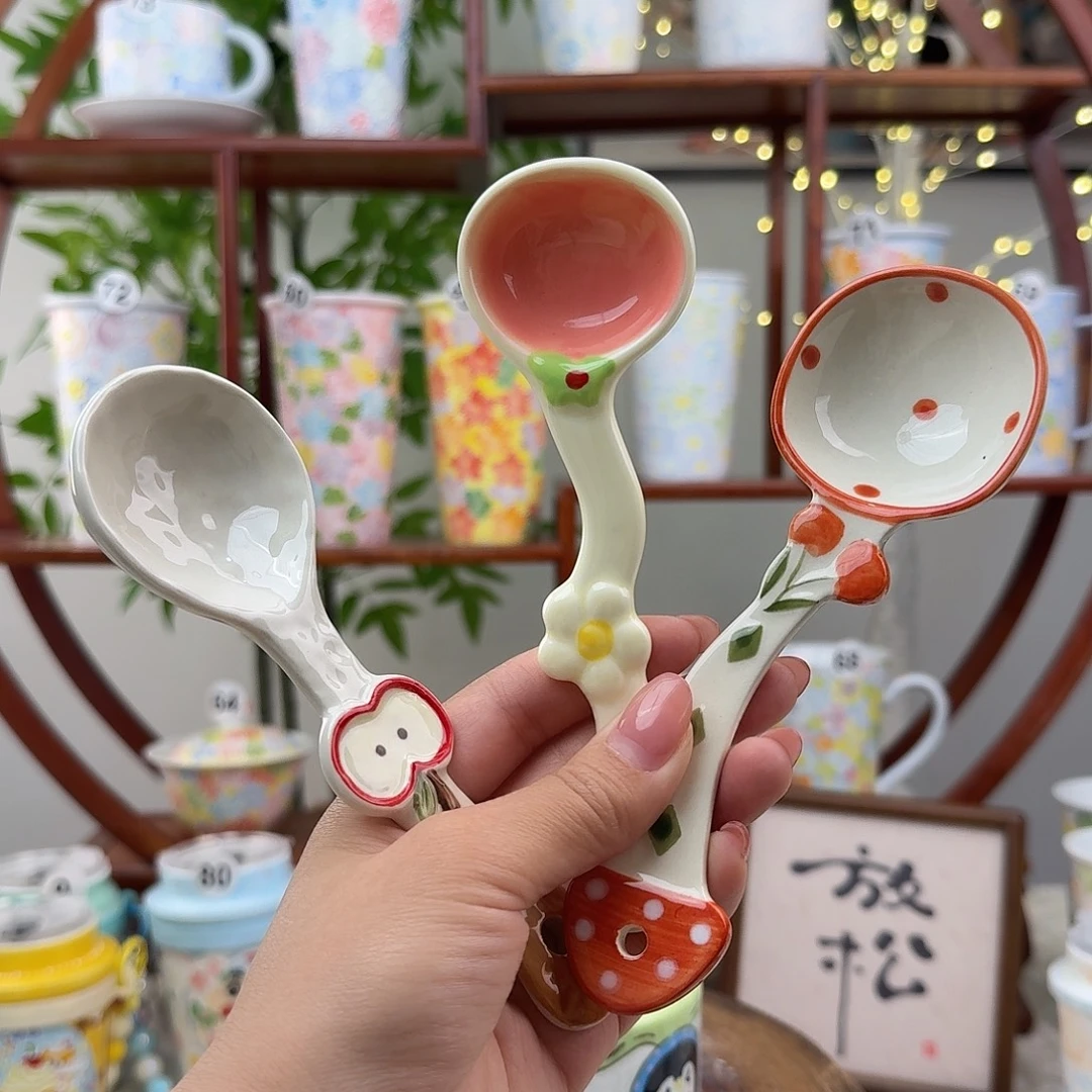 摆件陶55高温釉下彩