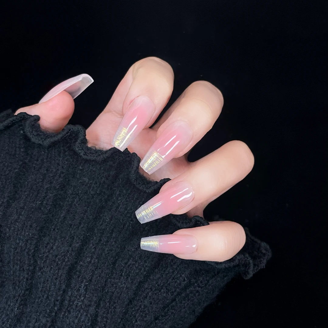 【金丝粉雾】81纯手工穿戴甲