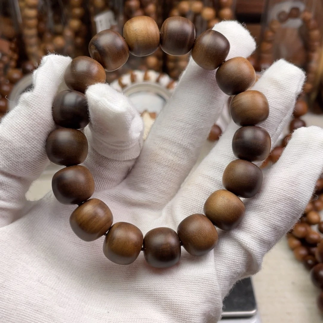 手串/手链檀香木印度老山檀香1213铁矿料瑕疵