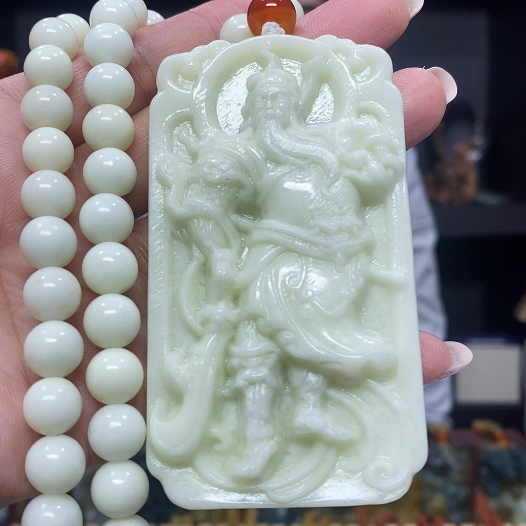 未镶嵌岫玉挂件吊坠手把