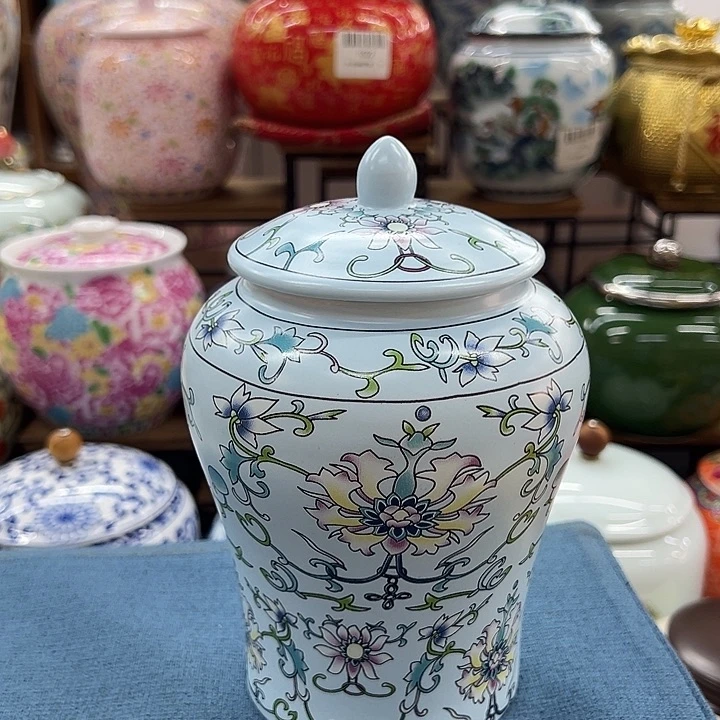 瓷片茶叶罐茶叶罐@@1528