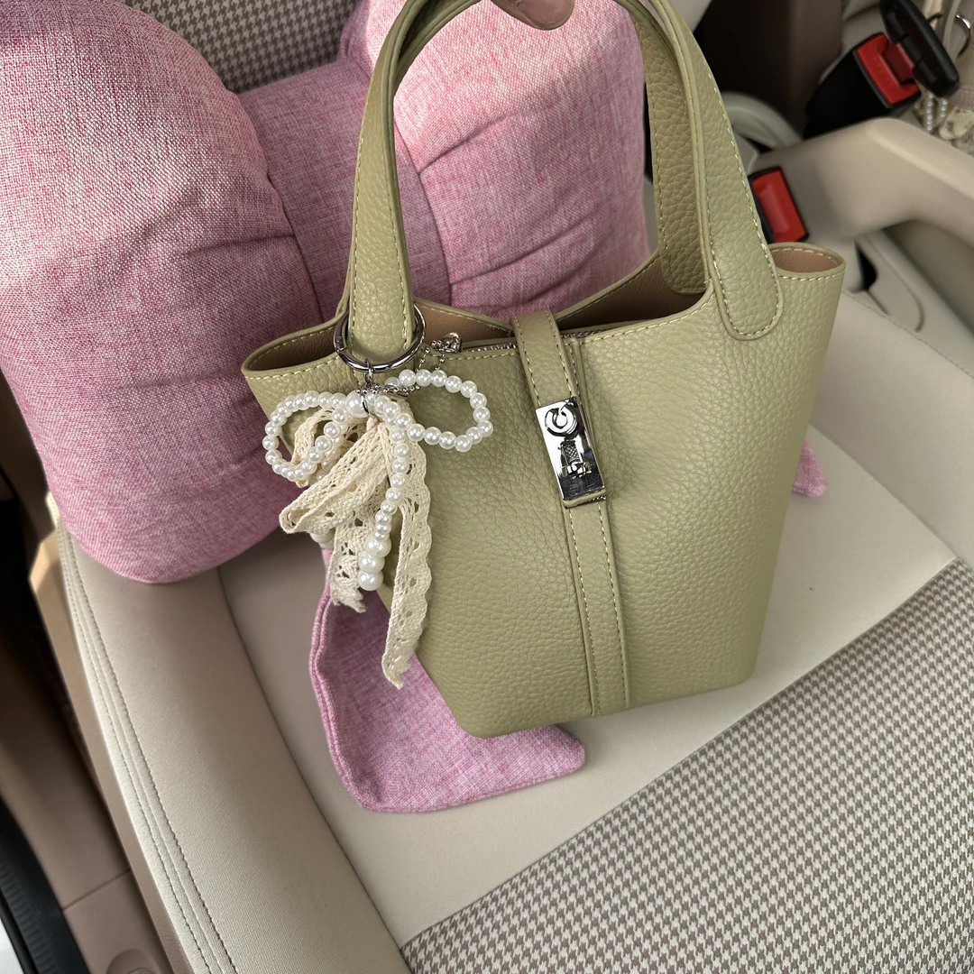 外出夏季水桶包轻奢百搭女士手提包包新款质感篮子包单肩斜挎包