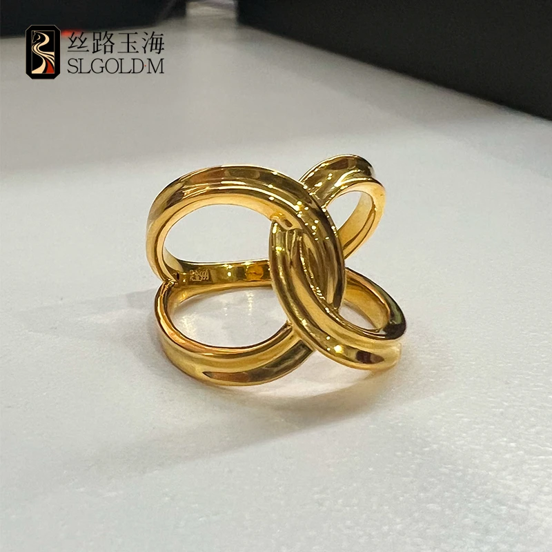 丝路玉海2025新款足金999小香戒指简约时尚气质百搭款多退少补