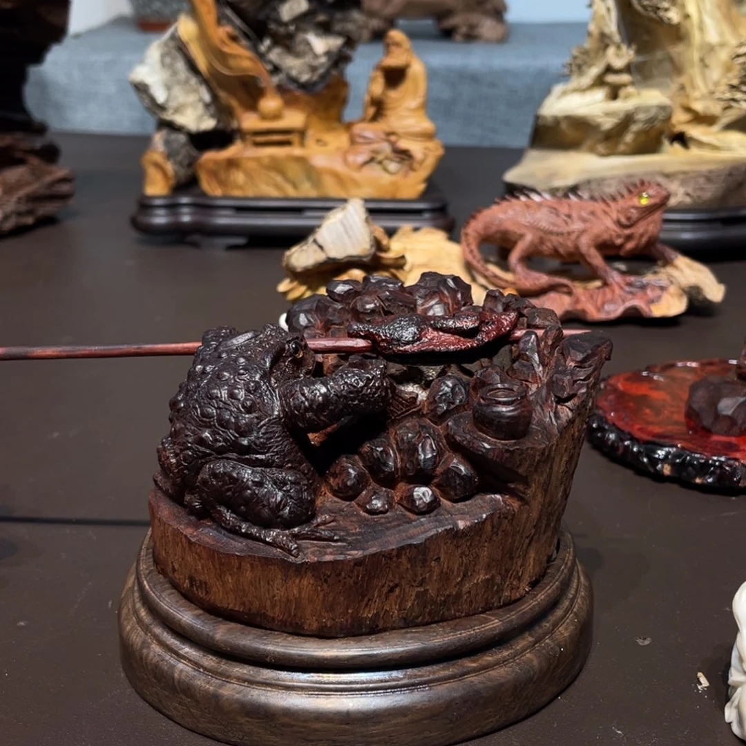 檀香紫檀（小叶紫檀）一**秋摆件工艺品