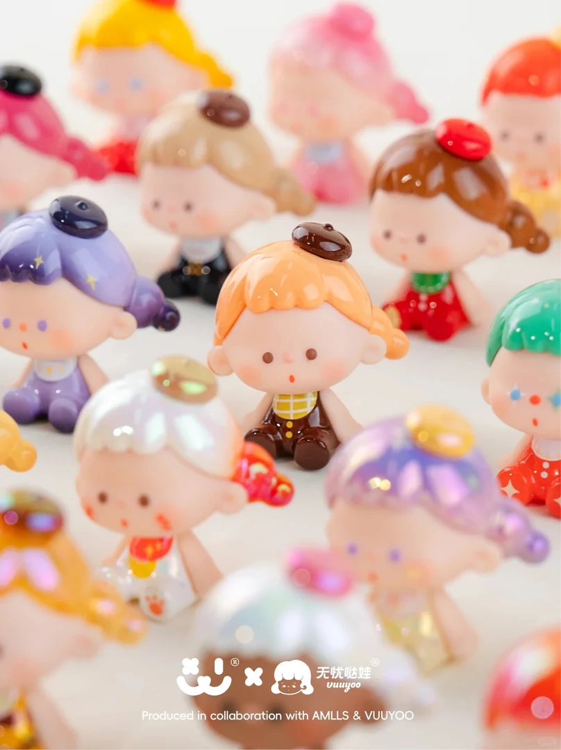 【拆盒】阿玛莉莉丝无忧哒娃联名系列萌粒潮玩盲盒少女礼物