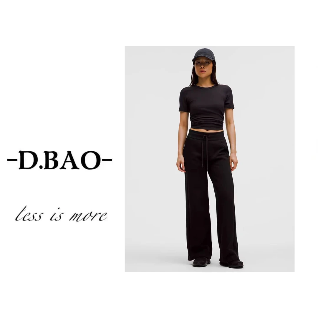 X'JIE「立挺显腿长」春季新款女装百搭抽绳瑜伽裤223号7798