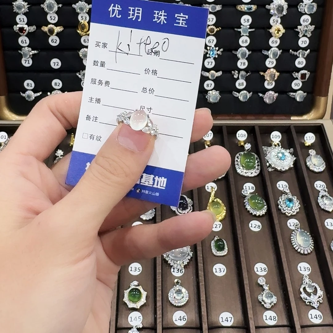 蛇纹石玉手链银S925镶嵌K****.