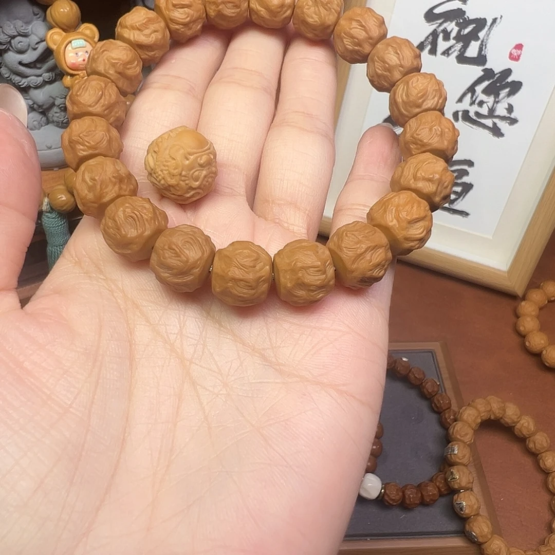 平***财手串/手链核桃龙蛇素串➕龙蛇变佩珠