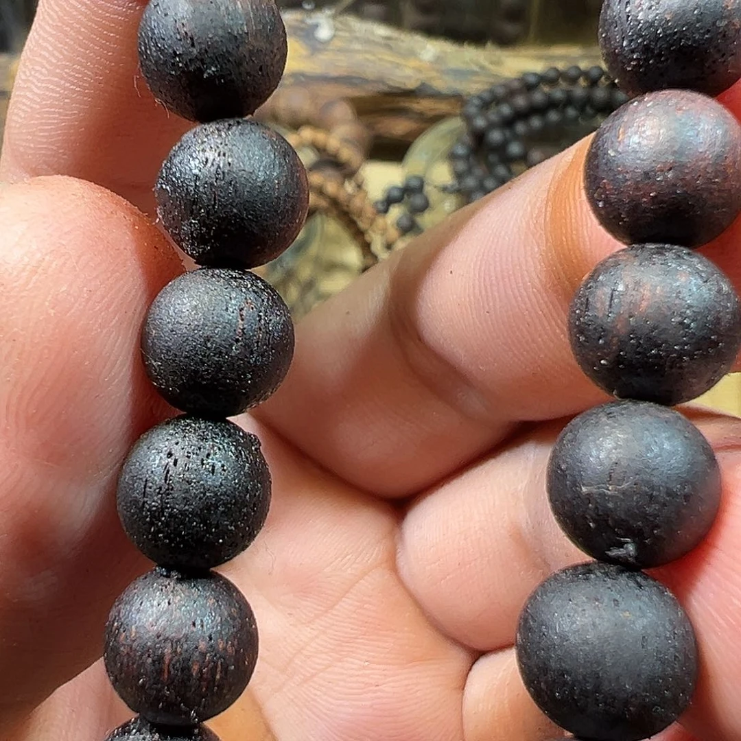 降真香手串/手链08单圈。醇化老料椰奶香麝香