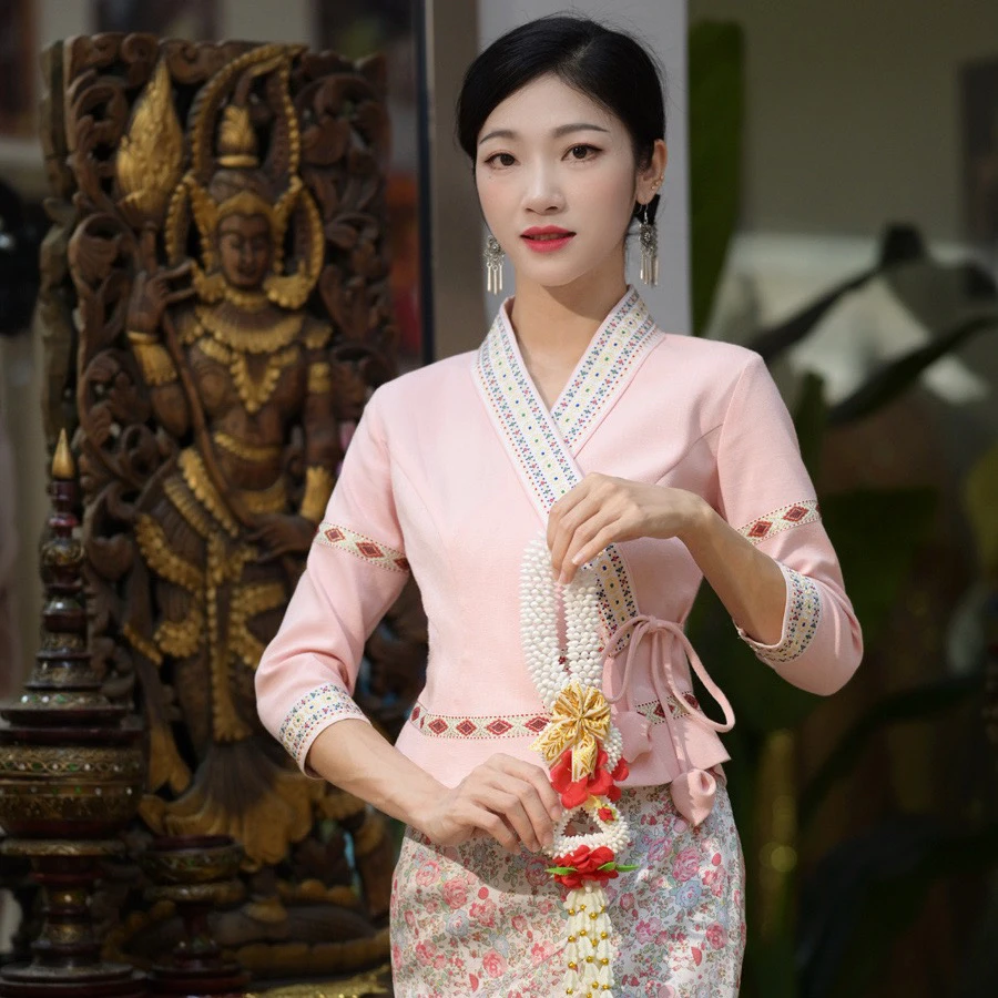 隋金金云南少数民族服饰西双版纳傣族服饰民族风服饰女装今年新款