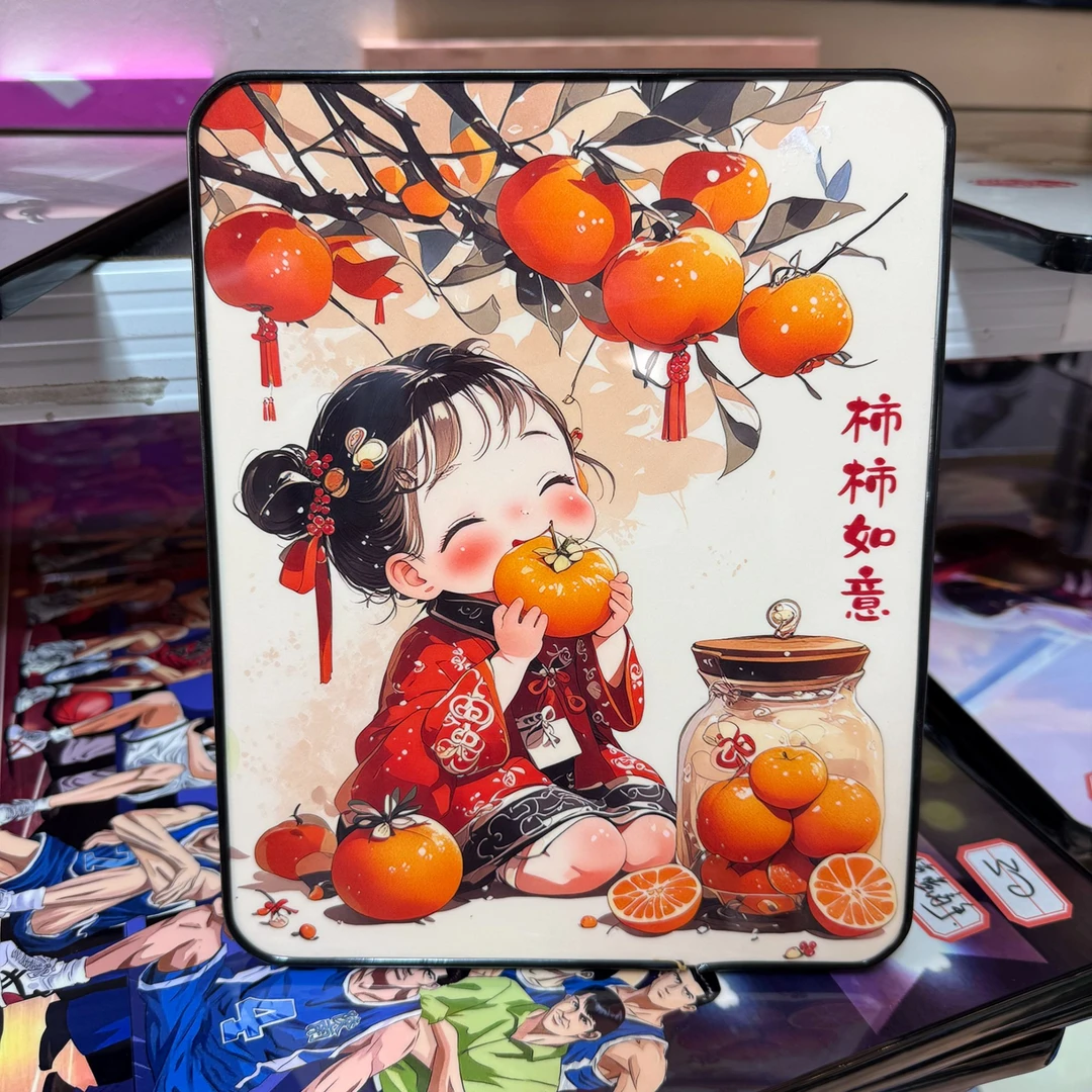 柿柿如意的小摆台装饰画20-w25
