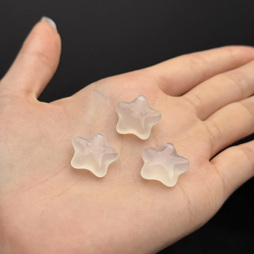 【仔仔臻选】高冰高透玉髓玛瑙幸运星吊坠H829（拍一发一多样性发货）