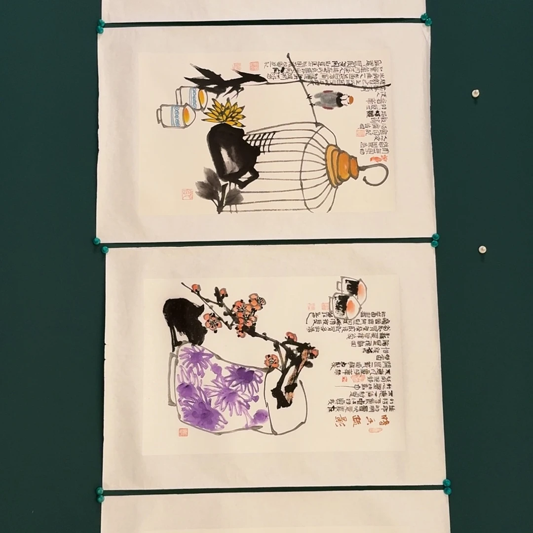 国画邹联富老师的作品
