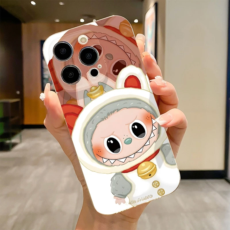 铃铛拉布布适用于OPPOreno13/12/11/10/9手机壳一加ACE2全包防摔