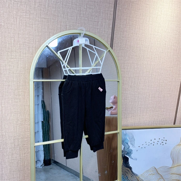 Z317    宝宝黑色双层单裤子