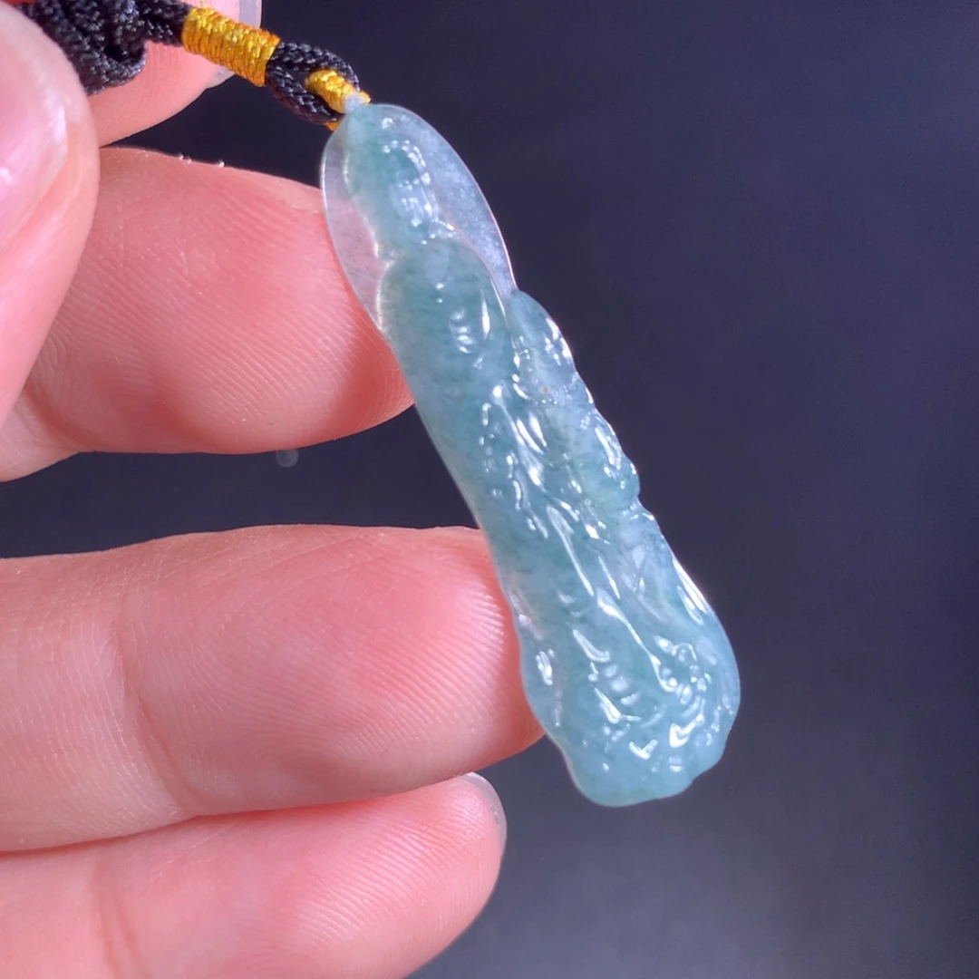 翡翠未镶嵌项链天然A货翡翠时尚气质女款吊坠挂坠