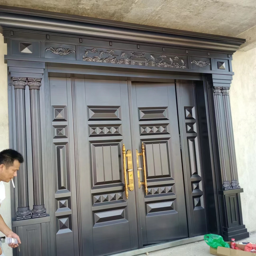 锌合金别墅双开门农村自建房入户庭院防盗门入户门2025新款款式