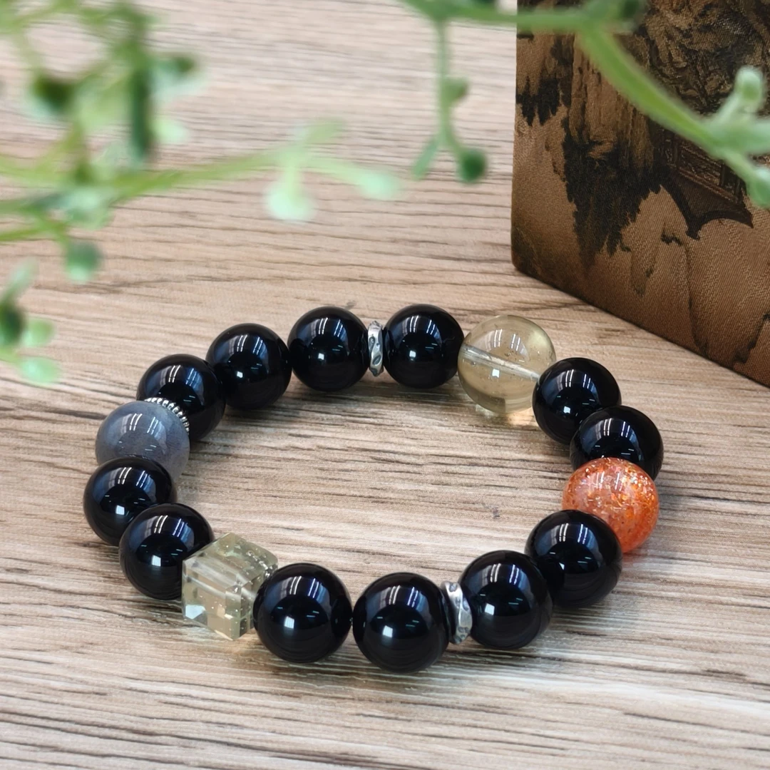 【晟伊】雷公墨配比手串YC