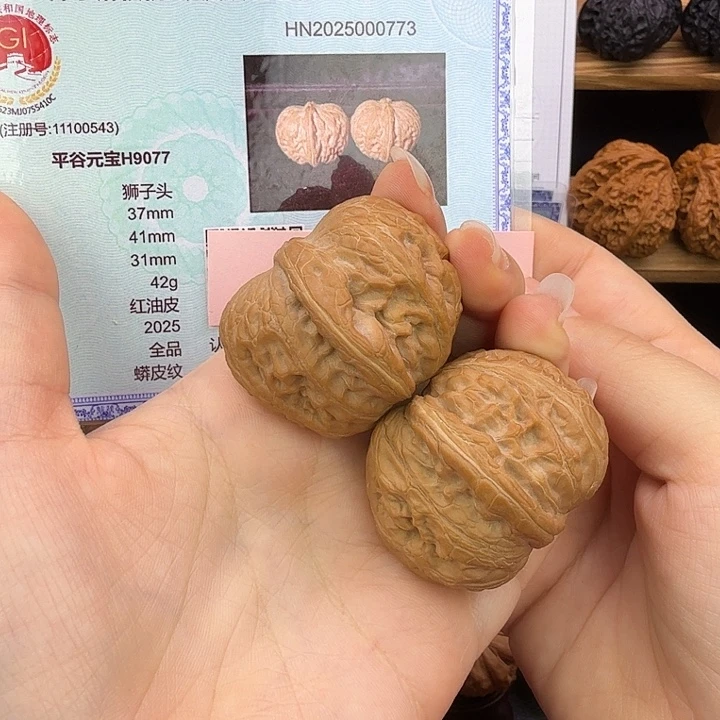 文玩核桃把件41全品元宝H9077
