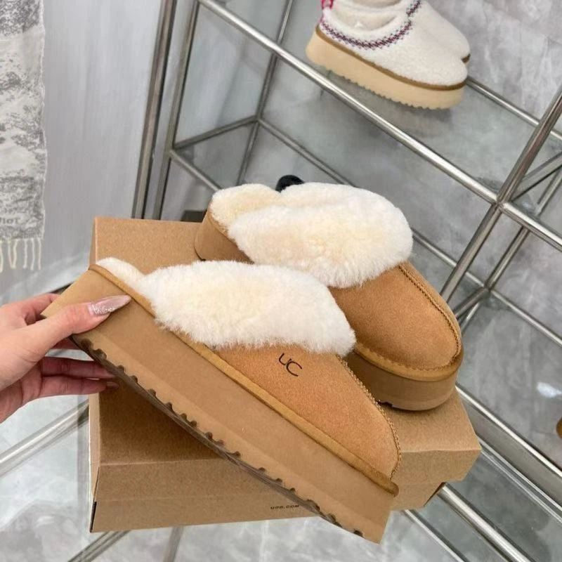 【u家正品】桑坡2025爆款新款星拖羊皮毛一体女雪地靴冬季厚底外穿