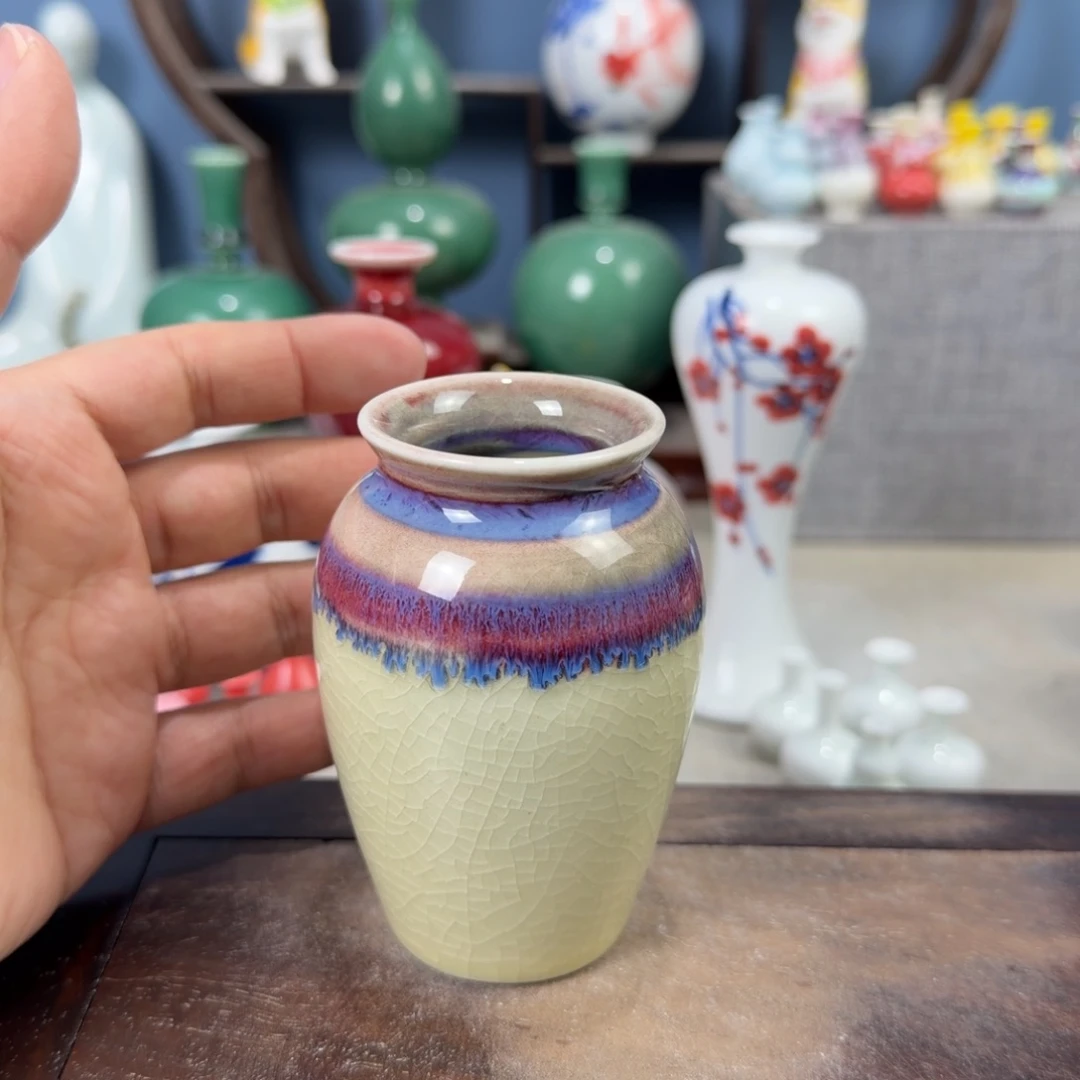陶瓷手工小花器摆件
