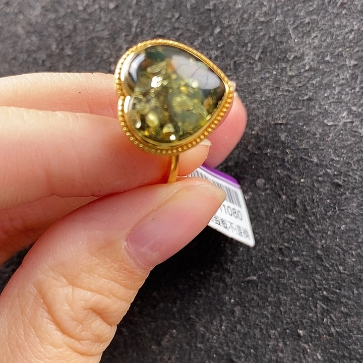 琥珀银S925镶嵌珠宝奇石