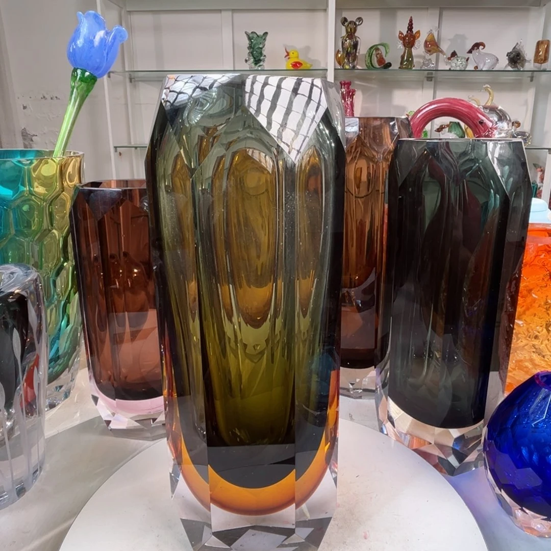 31 高轻奢琉璃花器福利正常手工痕迹