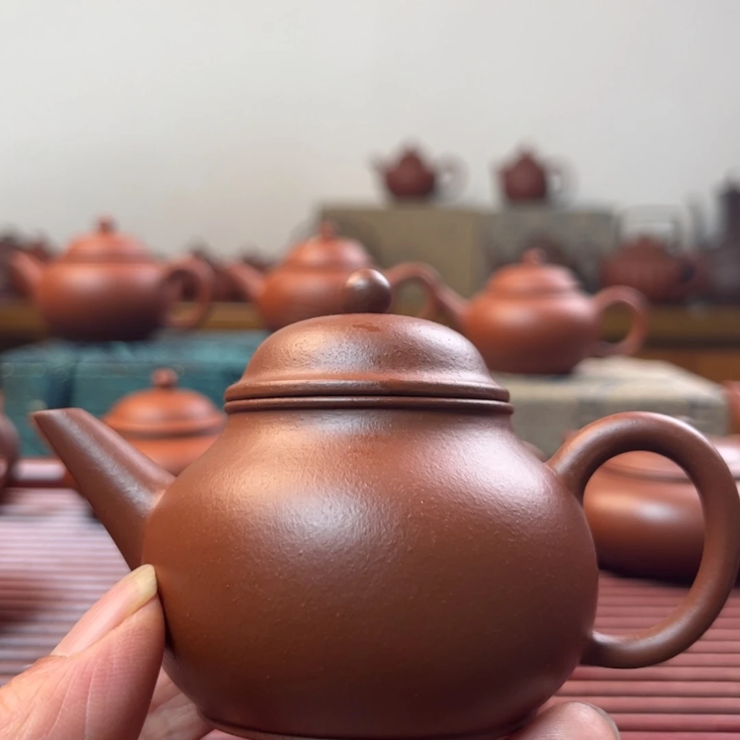 紫砂茶壶N****r仿某国柴烧线瓢壶