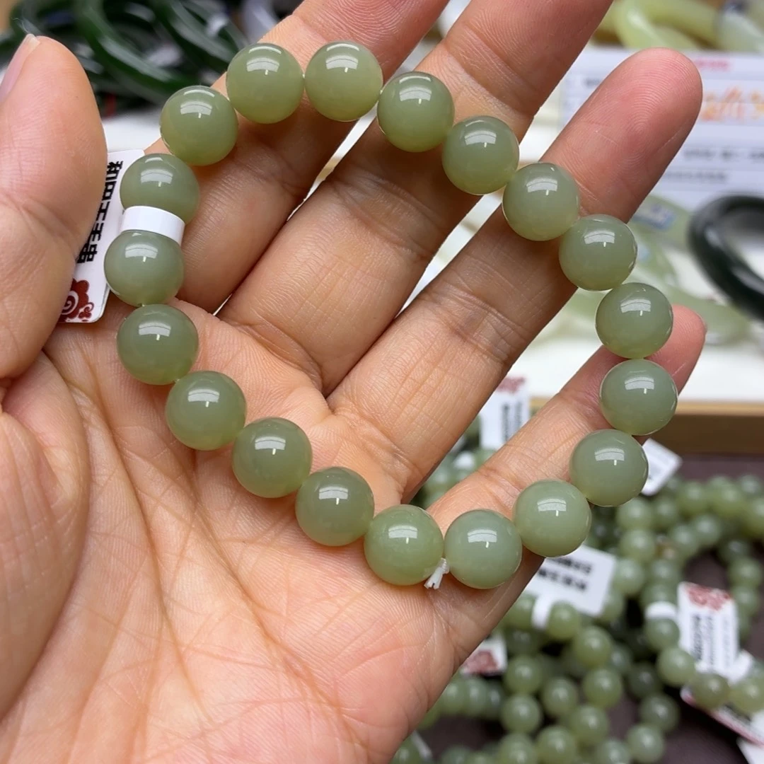 和田玉未镶嵌手链