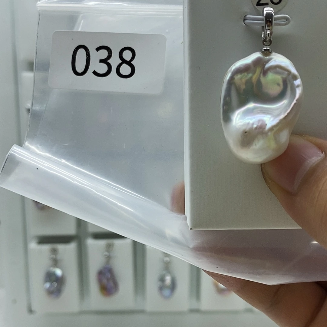 淡水珍珠巴洛克珍珠001合金