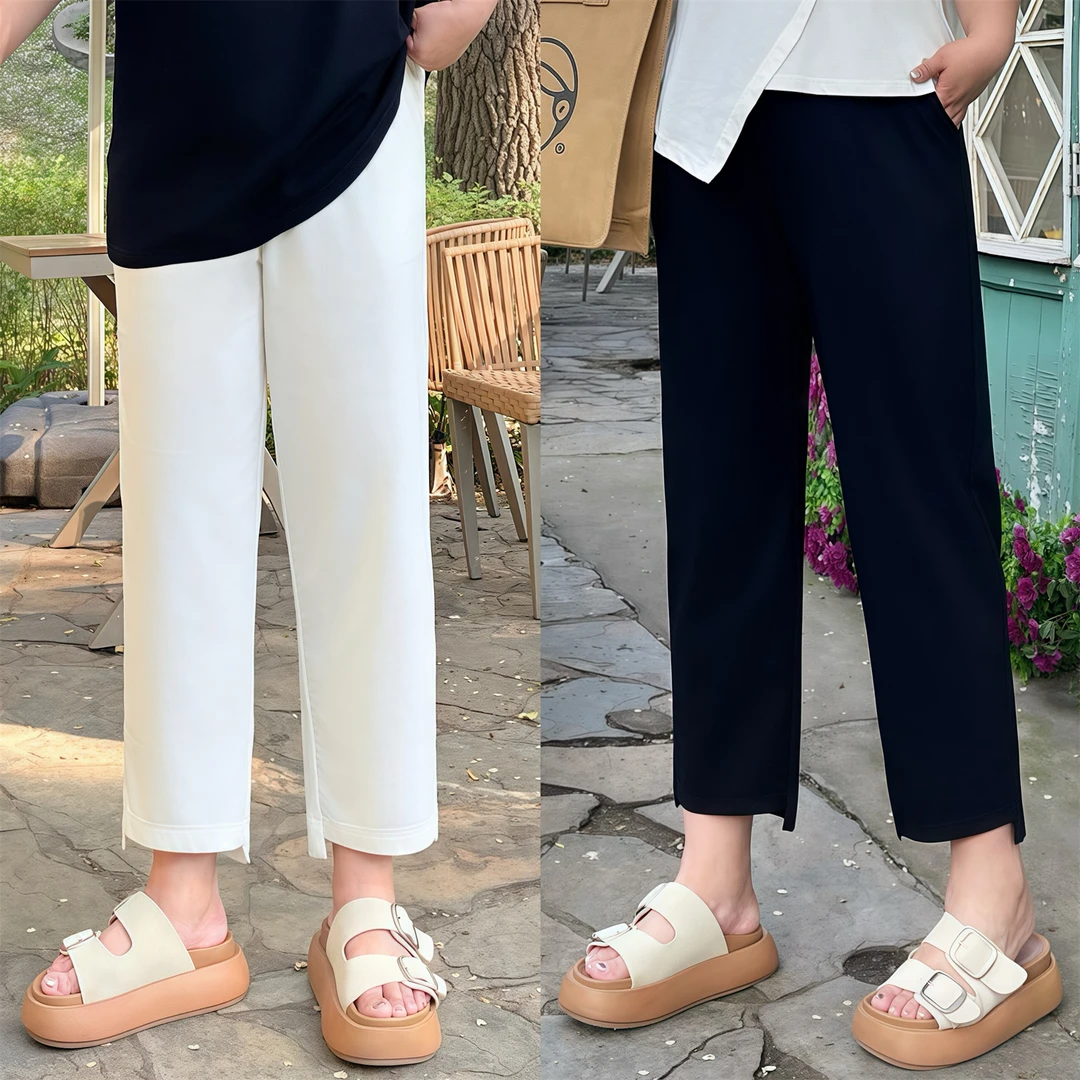 日光初长 / 痞痞di慵懒宽松遮肉萝卜裤4882花契大码200斤胖mm夏季