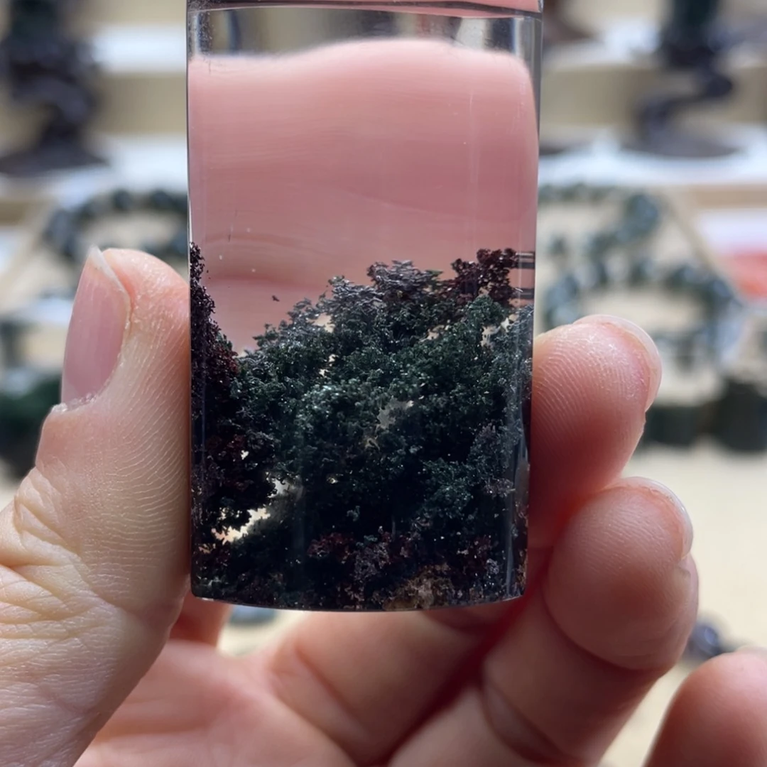 水晶颈饰未镶嵌绿幽灵聚宝盆