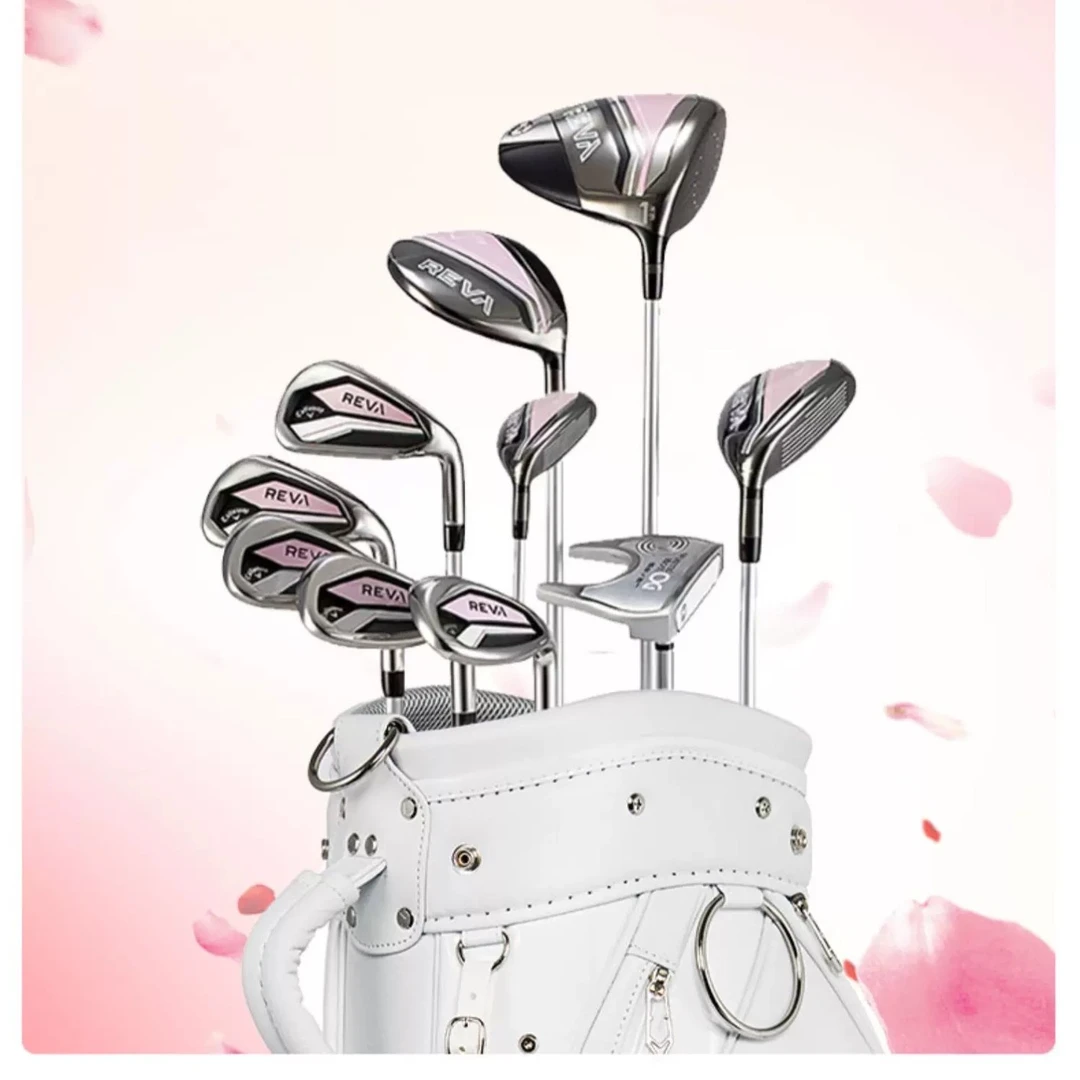 Callaway卡拉威高尔夫女士球杆Reva系列粉色限量版女士球杆套杆