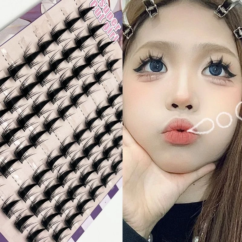 淘气精灵小恶魔超长免胶假睫毛漫画睫自然三部曲分段浓密芭比恶魔