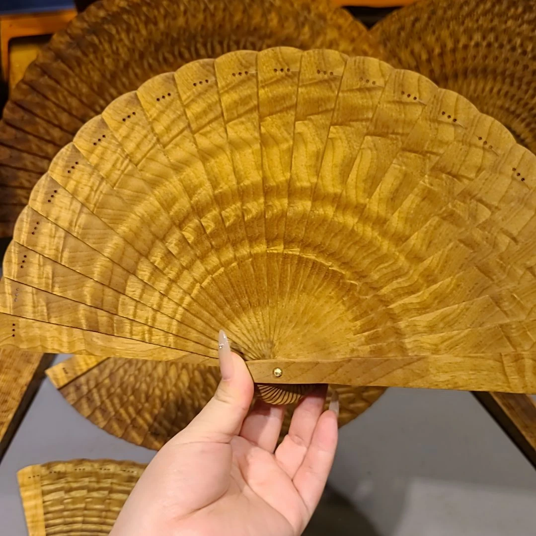 扇子18小叶桢楠金丝楠木苏扇