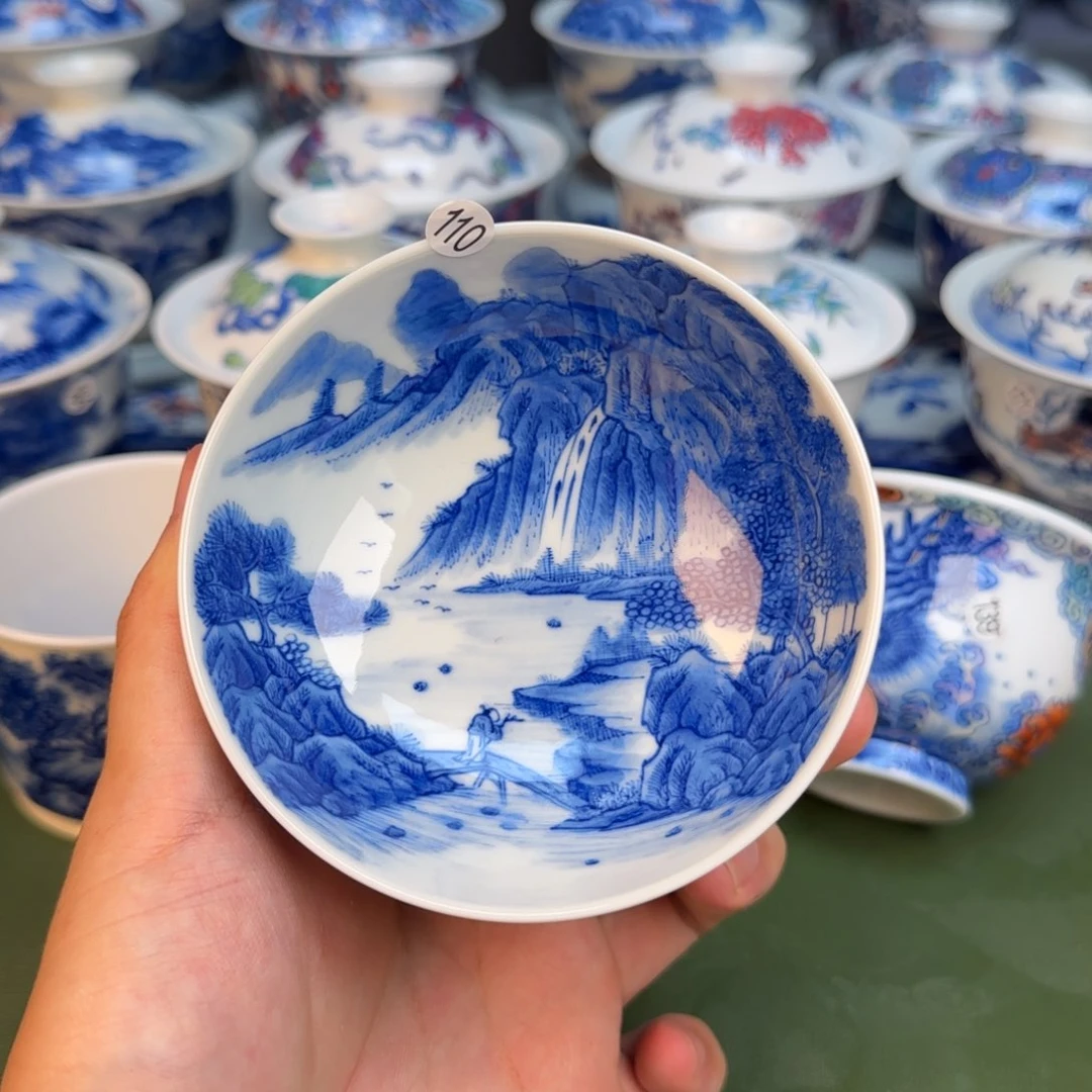 彦祖纯手工手绘茶具110