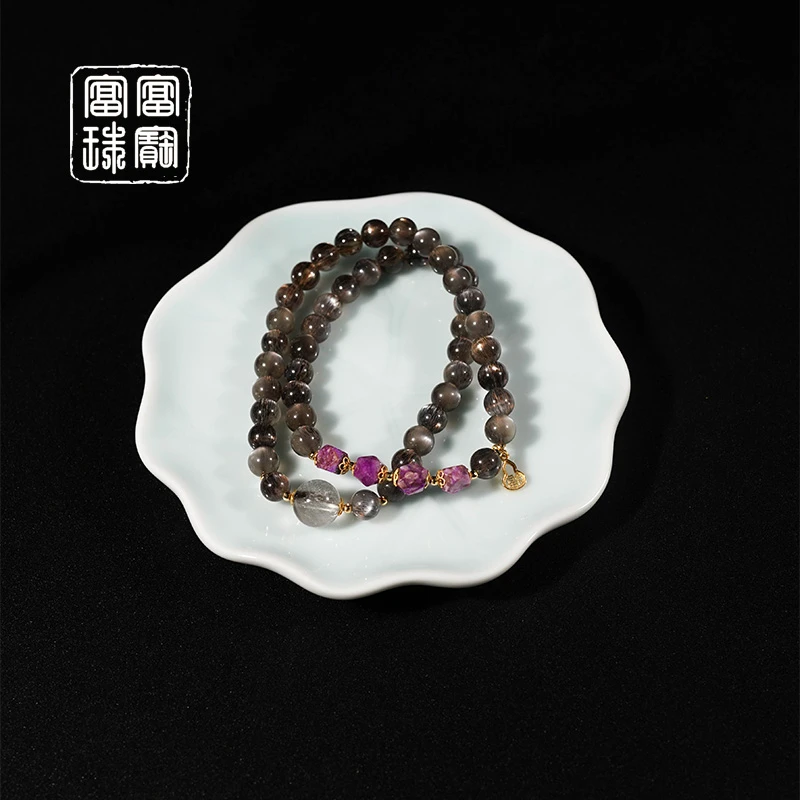 【侑宁】富富珠宝 水晶18k金时尚手串（天然珠宝多样性发）