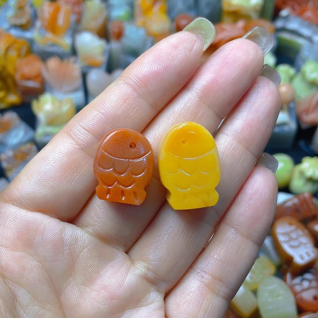 青田石印石年年有余