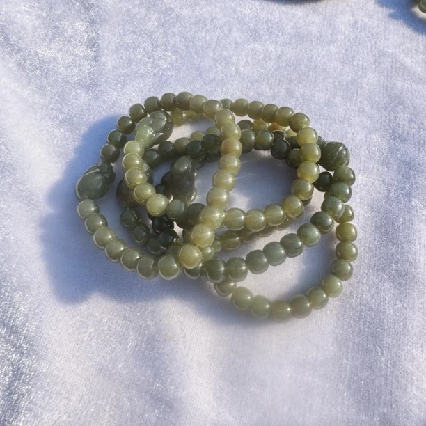 和田玉貔貅手串（多样性发一）