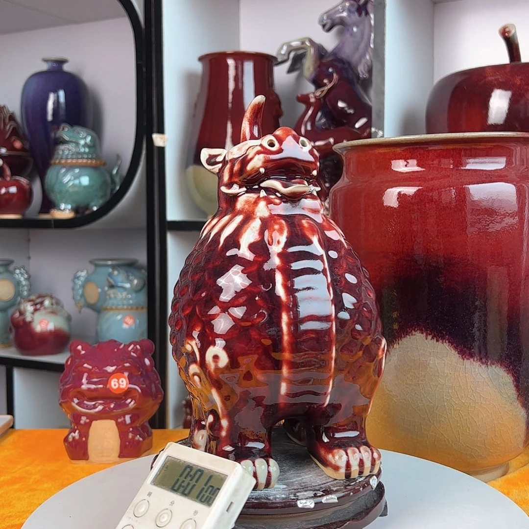 摆件洛*郑家钧窑摆件