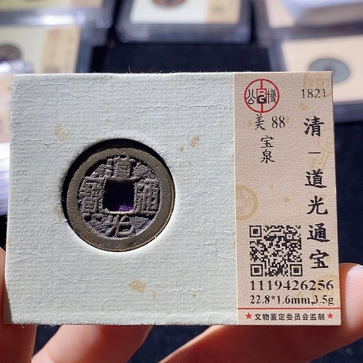 铜L公博评级88分道光通宝