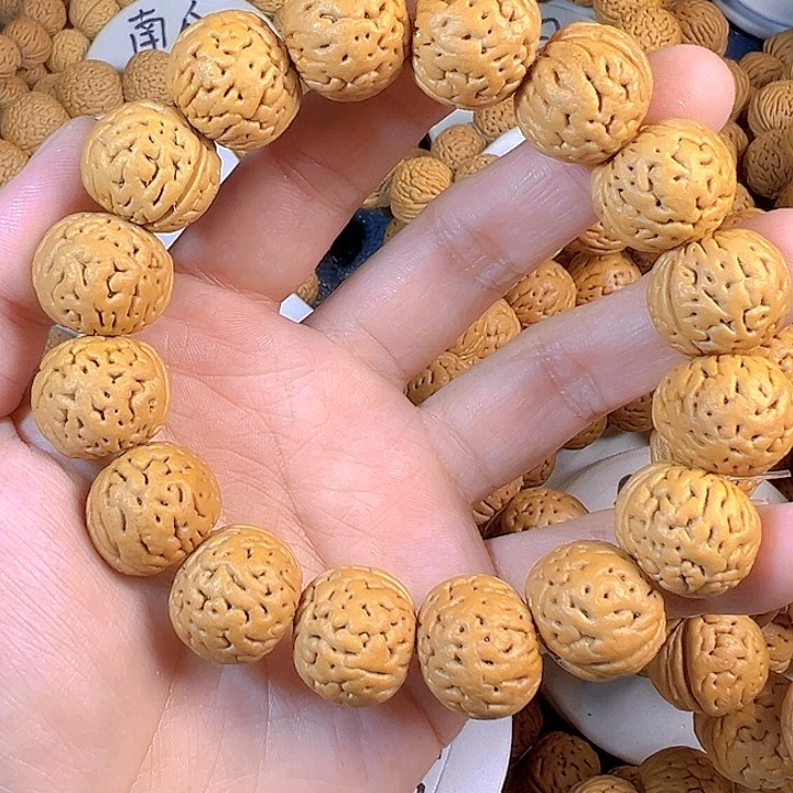 岁***ა吊坠桃核20盘锦奶豆桃核